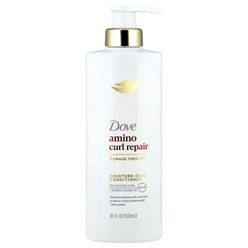 Dove, Amino Curl Repair, Acondicionador humectante y sellador, Para cabello rizado y rizado, 532 ml (18 oz. líq.)