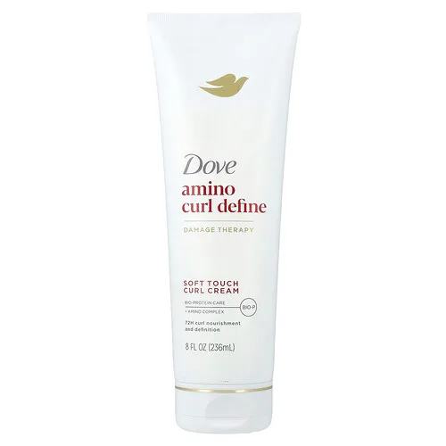 Dove, Amino Curl Define, Crema para rizos de tacto suave, Para cabello rizado y rizado, 236 ml (8 oz. líq.)