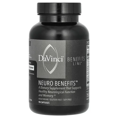 DaVinci Laboratories, Línea Benefits, Beneficios neurológicos, 90 cápsulas