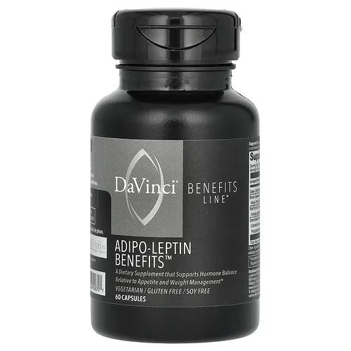 DaVinci Laboratories, Línea Benefits, Beneficios de la adipo-leptina, 60 cápsulas