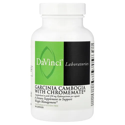 DaVinci Laboratories, Garcinia cambogia con cromo, 90 cápsulas