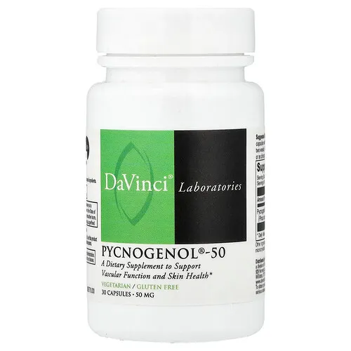DaVinci Laboratories, Pycnogenol®-50, 50 mg, 30 cápsulas