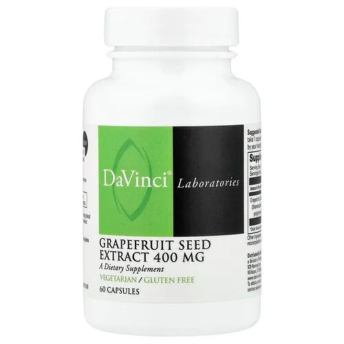 DaVinci Laboratories, Extracto de semilla de pomelo, 400 mg, 60 cápsulas