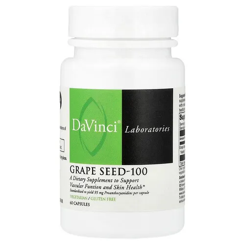 DaVinci Laboratories, Semilla de uva 100, 100 mg, 60 cápsulas