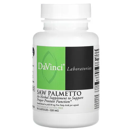 DaVinci Laboratories, Palma enana americana, 320 mg, 90 cápsulas