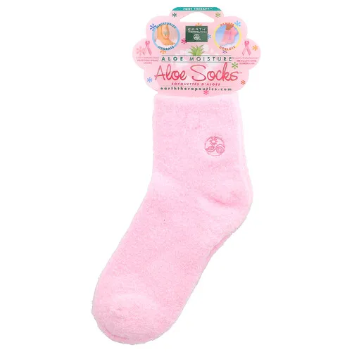 Earth Therapeutics, Aloe Moisture™, Aloe Socks™, Rosa, 1 par