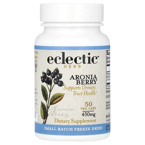 Eclectic Herb, Baya aronia, 50 cápsulas vegetales (450 mg por cápsula)