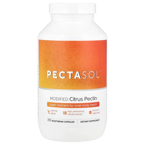 Econugenics, PectaSol®, Pectina cítrica modificada, 270 cápsulas vegetales