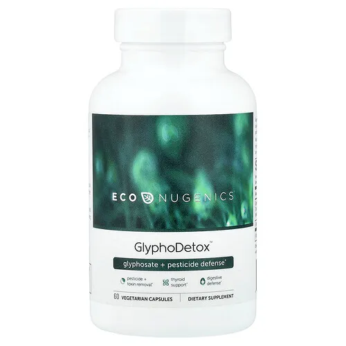 Econugenics, GlyphoDetox™, Protección contra pesticidas y glifosato, 60 cápsulas vegetales