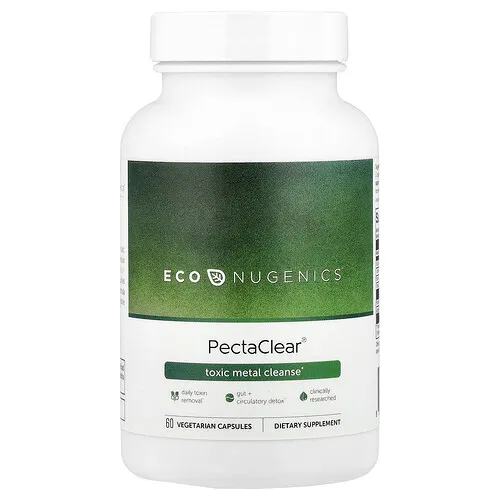 Econugenics, PectaClear®, Agente de limpieza para metales tóxicos, 60 cápsulas vegetales