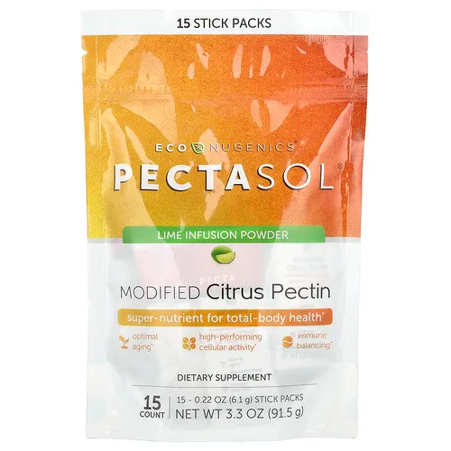 Econugenics, Pectina cítrica modificada PectaSol®, 15 sobrecitos, 6,1 g (0,22 oz) cada uno
