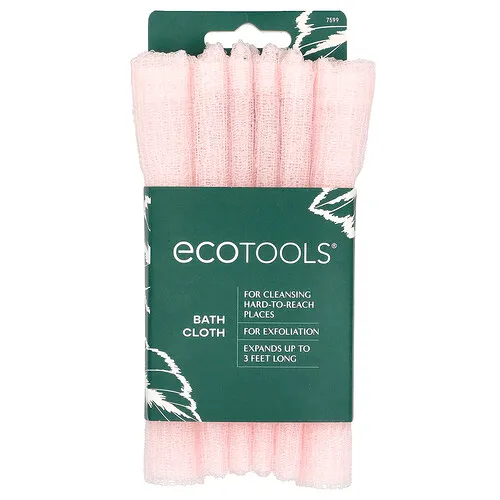 EcoTools, Toalla de baño, Rosa, 1 unidad