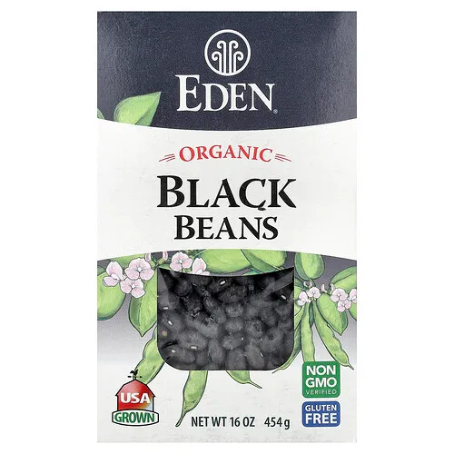 Eden Foods, Frijoles negros orgánicos, 454 g (16 oz)