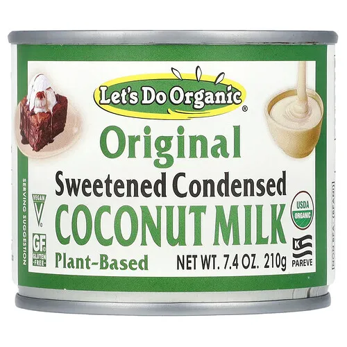Let's Do Organic, Let's Do Organic®, Leche de coco condensada endulzada, Original, 210 g (7,4 oz)