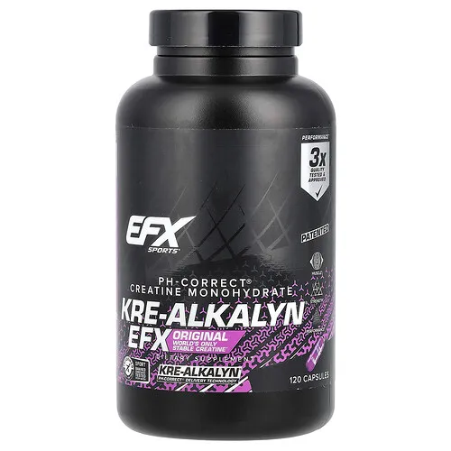 EFX Sports, Kre-Alkalyn® EFX, 120 cápsulas (750 mg por cápsula)