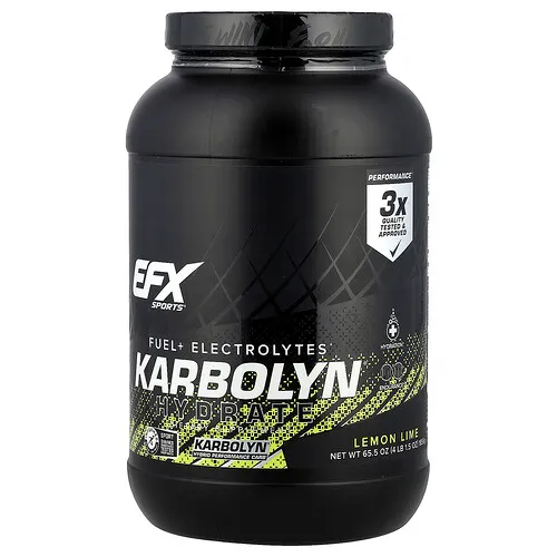 EFX Sports, Hidrato de Karbolyn®, Lima limón, 1856 g (4 lb 1,5 oz)