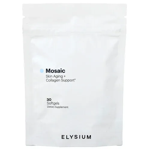 Elysium, Mosaic, Refuerzo para el envejecimiento de la piel y el colágeno, 30 cápsulas blandas