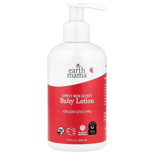 Earth Mama, Loción para bebés, Simply Non-Scents, 240 ml (8 oz. líq.)