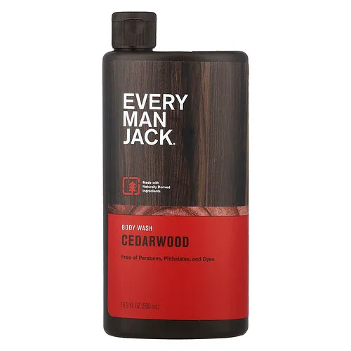 Every Man Jack, Jabón líquido para el cuerpo, Madera de cedro, 500 ml (16,9 oz. líq.)