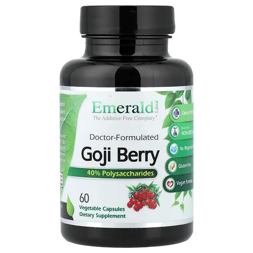 Emerald Laboratories, Baya de goji, 60 cápsulas vegetales (750 mg por cápsula)