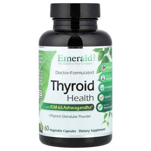 Emerald Laboratories, Suplemento para favorecer la salud de la tiroides, 60 cápsulas vegetales