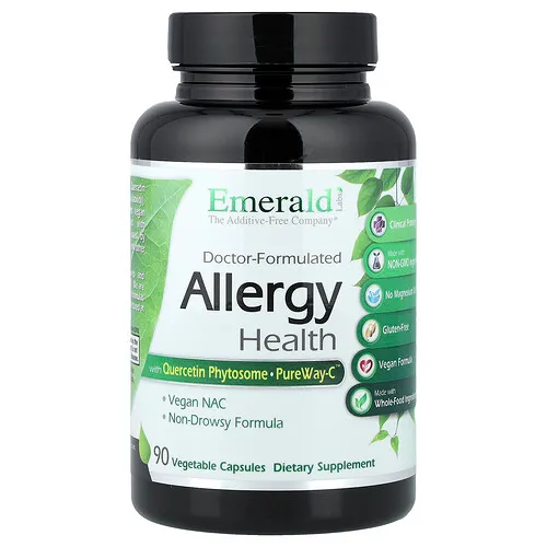 Emerald Laboratories, Salud de la alergia con fitosoma de quercetina PureWay-C™, 90 cápsulas vegetales