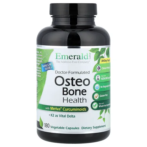 Emerald Laboratories, Salud ósea y osteoarticular, 180 cápsulas vegetales