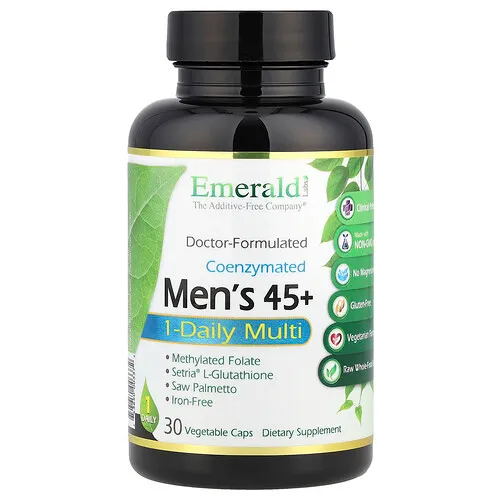 Emerald Laboratories, Coenzymated, Suplemento multivitamínico de una ingesta diaria para hombres de 45 años en adelante, 30 cápsulas vegetales