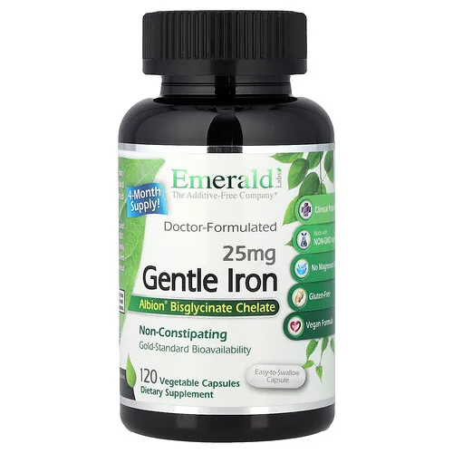 Emerald Laboratories, Hierro suave, 120 cápsulas vegetales