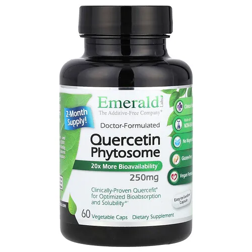 Emerald Laboratories, Fitosoma de quercetina, 250 mg, 60 cápsulas vegetales