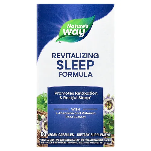 Nature's Way, Fatigued to Fantastic !, Fórmula revitalizante para dormir, 90 cápsulas vegetales