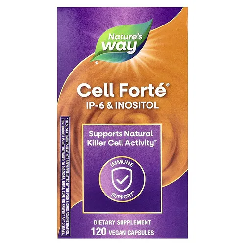 Nature's Way, Cell Forté, IP-6 e inositol, 120 cápsulas veganas