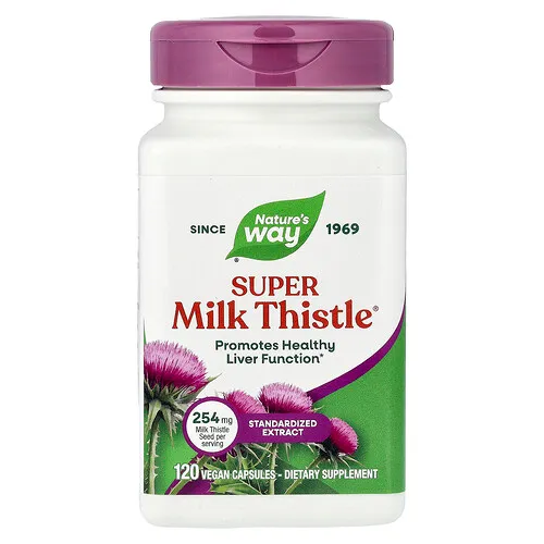 Nature's Way, Super Milk Thistle®, 120 cápsulas veganas