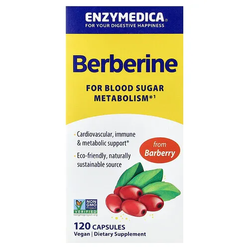 Enzymedica, Berberina, 120 cápsulas