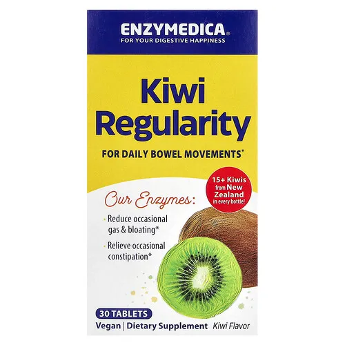 Enzymedica, Kiwi Regularity, Kiwi, 30 comprimidos