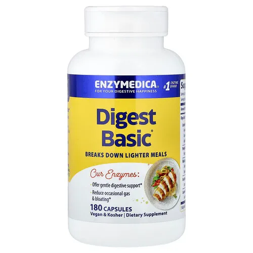 Enzymedica, Digest Basic®, Refuerzo digestivo, 180 cápsulas