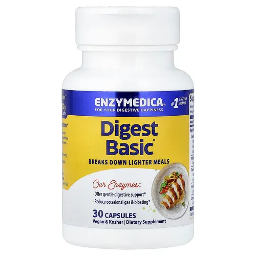 Enzymedica, Digest Basic, Fórmula de enzimas esenciales, 30 cápsulas