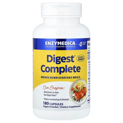 Enzymedica, Digest, Fórmula enzimática completa, 180 cápsulas