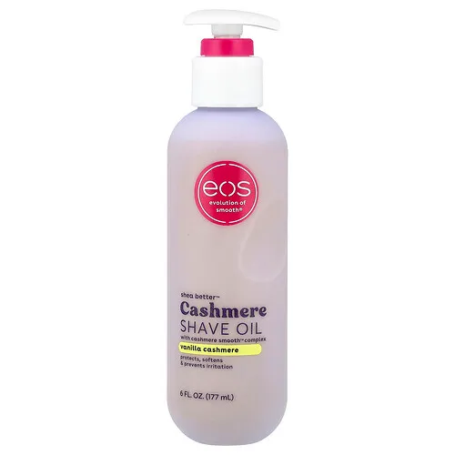 EOS, Shea Better™, Aceite de afeitado Cachemir Shea Better™, Cachemir y vainilla, 177 ml (6 oz. líq.)