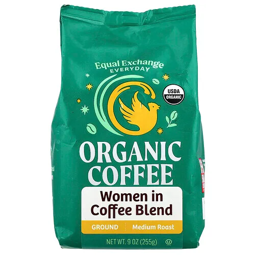 Equal Exchange, Café orgánico, Mezcla para mujeres en café, Molido, Tostado medio, 255 g (9 oz)