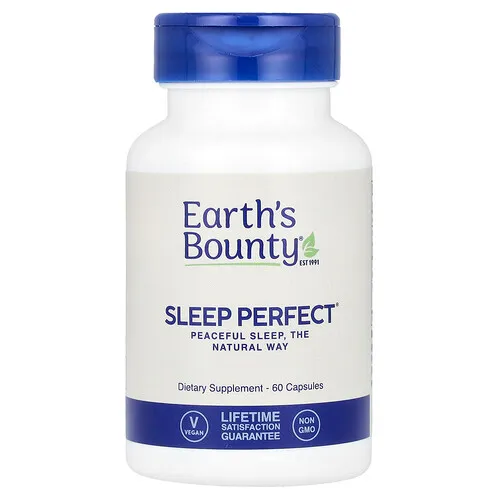 Earth's Bounty, Sueño perfecto, 60 cápsulas