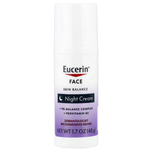 Eucerin, Crema de noche para el rostro, Equilibrio de la piel, 48 g (1,7 oz)