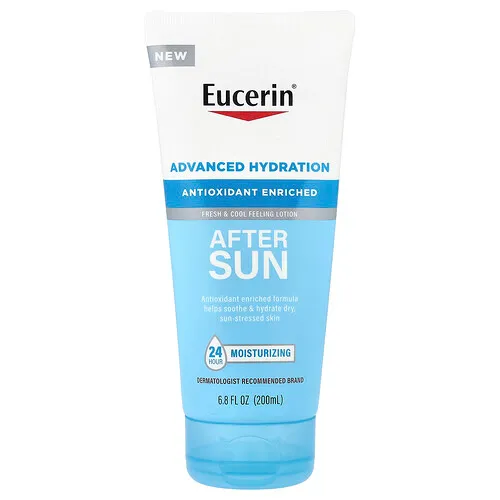 Eucerin, Loción de hidratación avanzada para después del sol`` 200 ml (6,8 oz. Líq.)