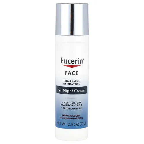 Eucerin, Crema hidratante de noche para el rostro, Sin fragancia, 71 g (2,5 oz)