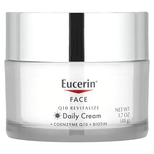 Eucerin, Revitalización con coenzima Q10, Crema facial para el día, Sin fragancia, 48 g (1,7 oz)