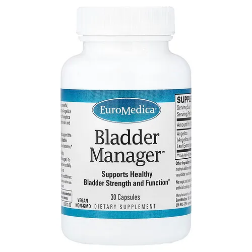 EuroMedica, Bladder Manager™, 30 cápsulas (100 mg por cápsula)
