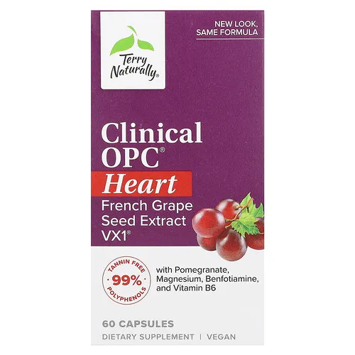 Terry Naturally, Clinical OPC, Corazón, 60 cápsulas