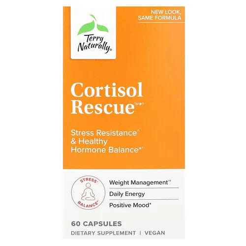 Terry Naturally, Cortisol Rescue, 60 cápsulas