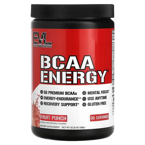 EVLution Nutrition, BCAA Energy®, Ponche de frutas, 288 g (10,16 oz)