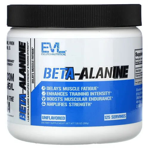 EVLution Nutrition, Beta-alanina, Sin sabor, 200 g (7,05 oz)